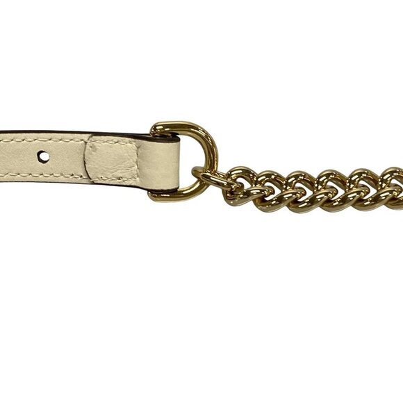 Auth GUCCI Padlock/GG Supreme 811705 Beige White PVC Leather Shoulder Bag - Picture 8 of 16